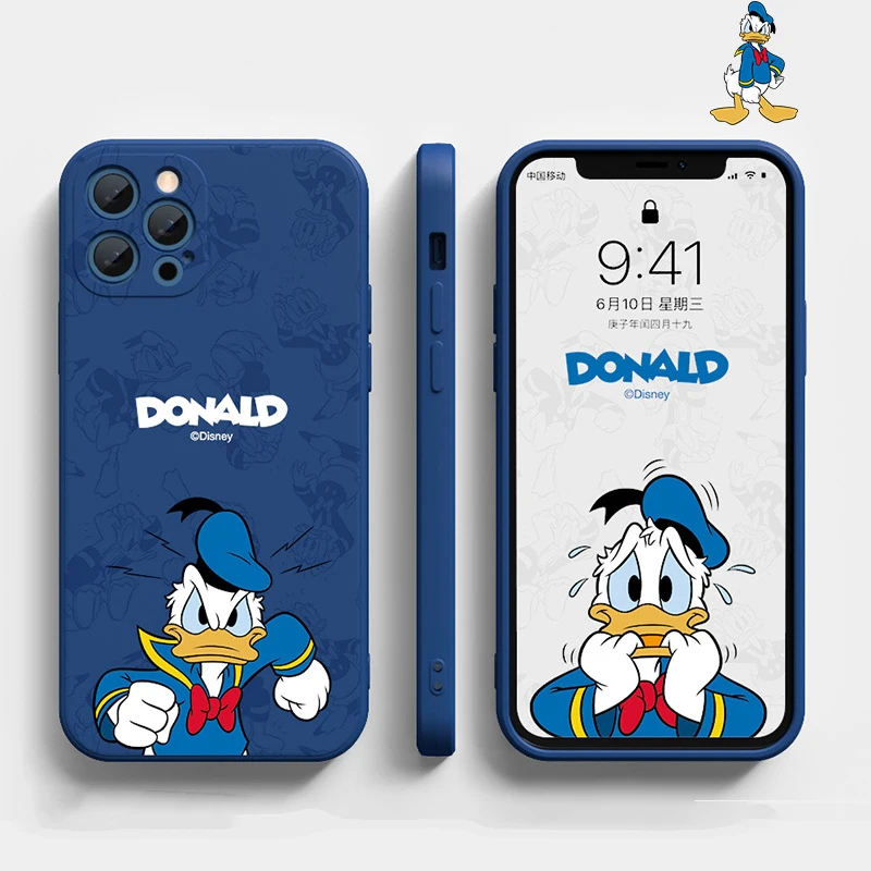 

Donald Duck Phone Cases For iPhone 12 / 12pro / 12Mini / 12promax / 11 / 11Pro / 11promax New Right Angle Disney Phone Case