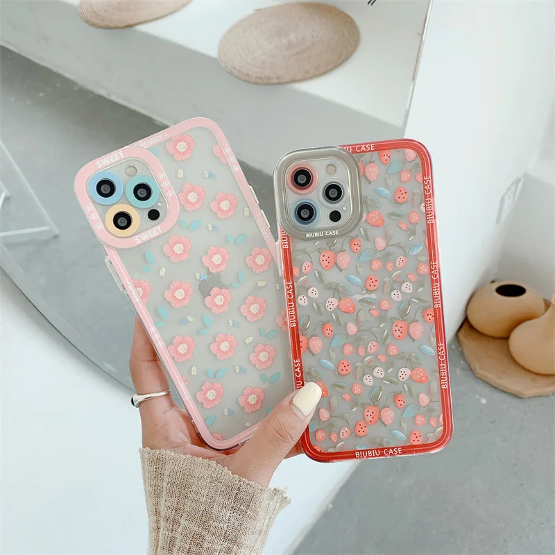 Чехол с цветочным рисунком для iPhone 11 12 Pro Max Mini чехол 7 8 6 6S Plus X XR XS MAX SE 2020 мягкие