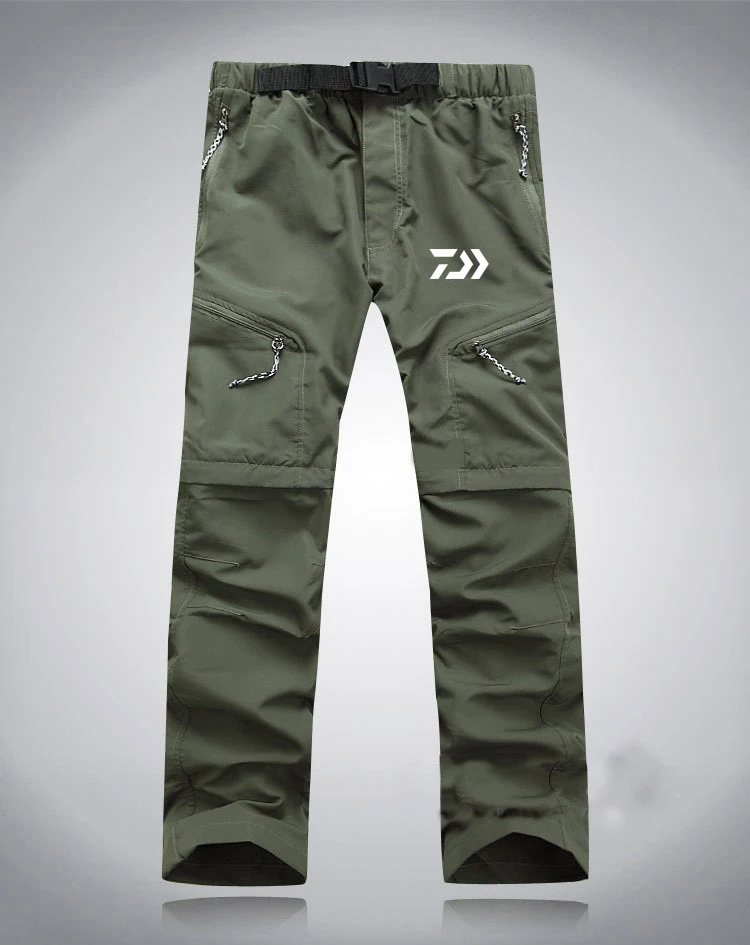 New DAIWA Fishing Pants Outdoor Breathable Quick Dry Camping Hiking Clothing 2 Pics Zipper Removable | Спорт и развлечения