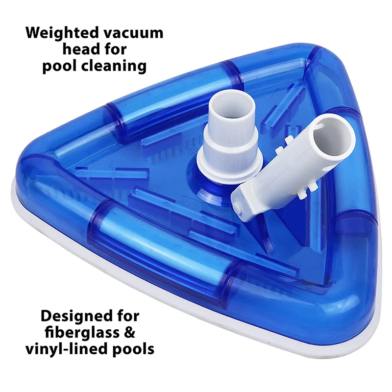 

Summer Product Swimming Pool Cleaning Tools Triangle Suction Head Suction Pool Head Unique Triangular Toy Aaccessories Decor