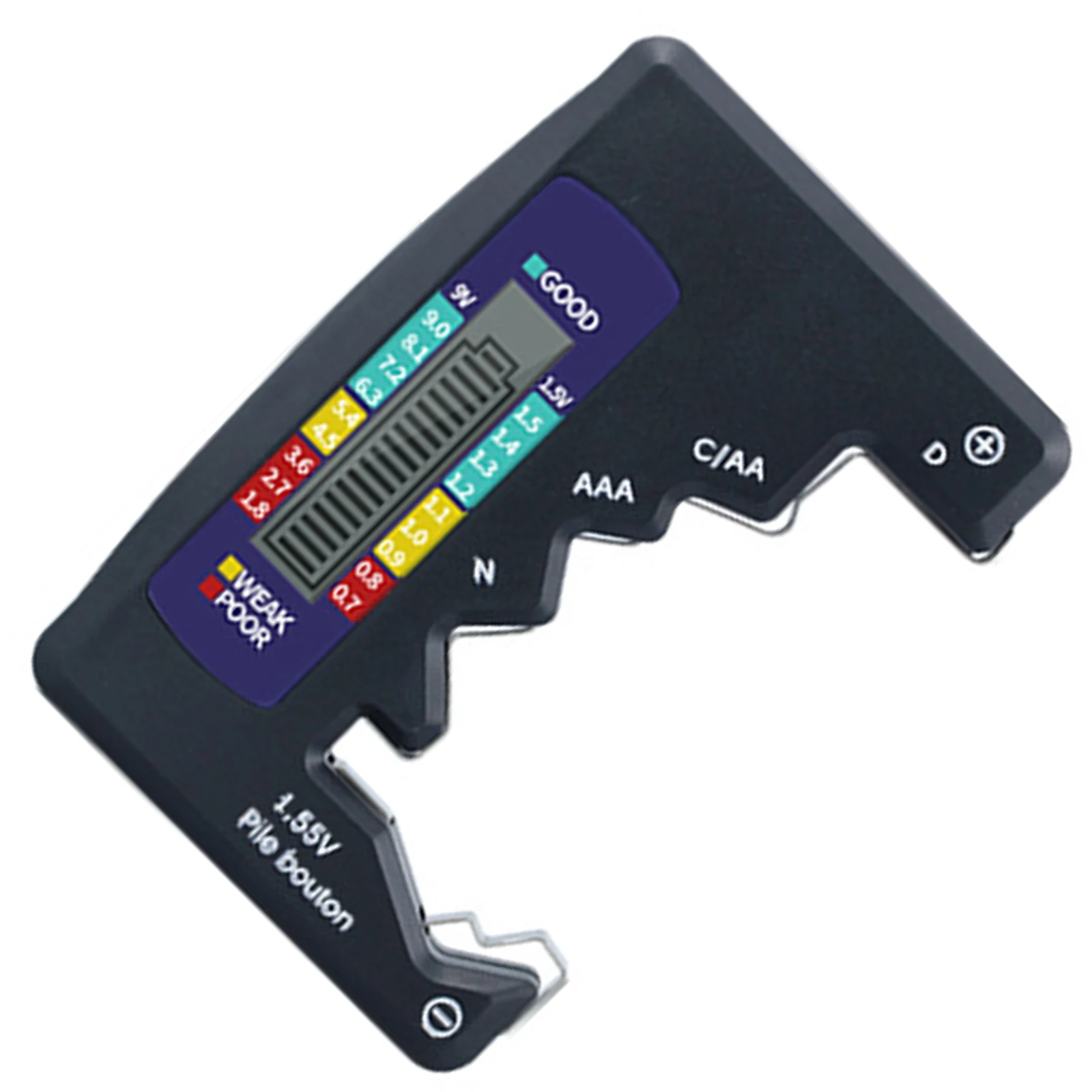 

Digital Battery Tester Battery Capacity Checker for C D N AA AAA 9V 6F22 Batteries 1.5V Button Cell