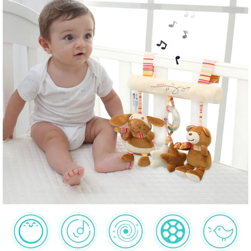 

Baby Toys for Toddlers Clip On Car Seat Toy and Baby Stroller Toy with Hanging Rattle for Infants Sensory Toys for Baby