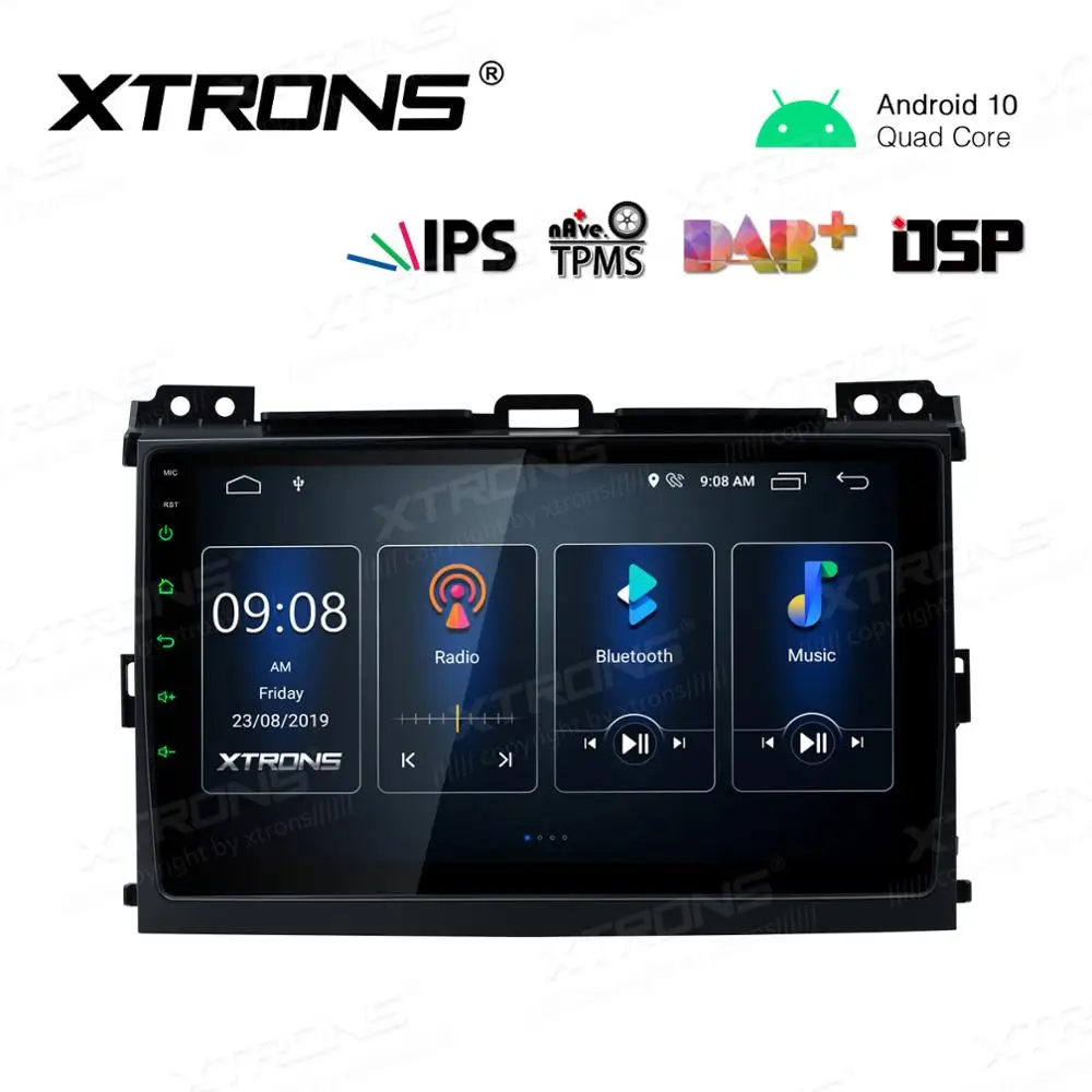 XTRONS 9 &quotIPS Android Q DSP автомобильный стерео плеер GPS DVR радио для Toyota Land Cruiser Prado 2002 2009