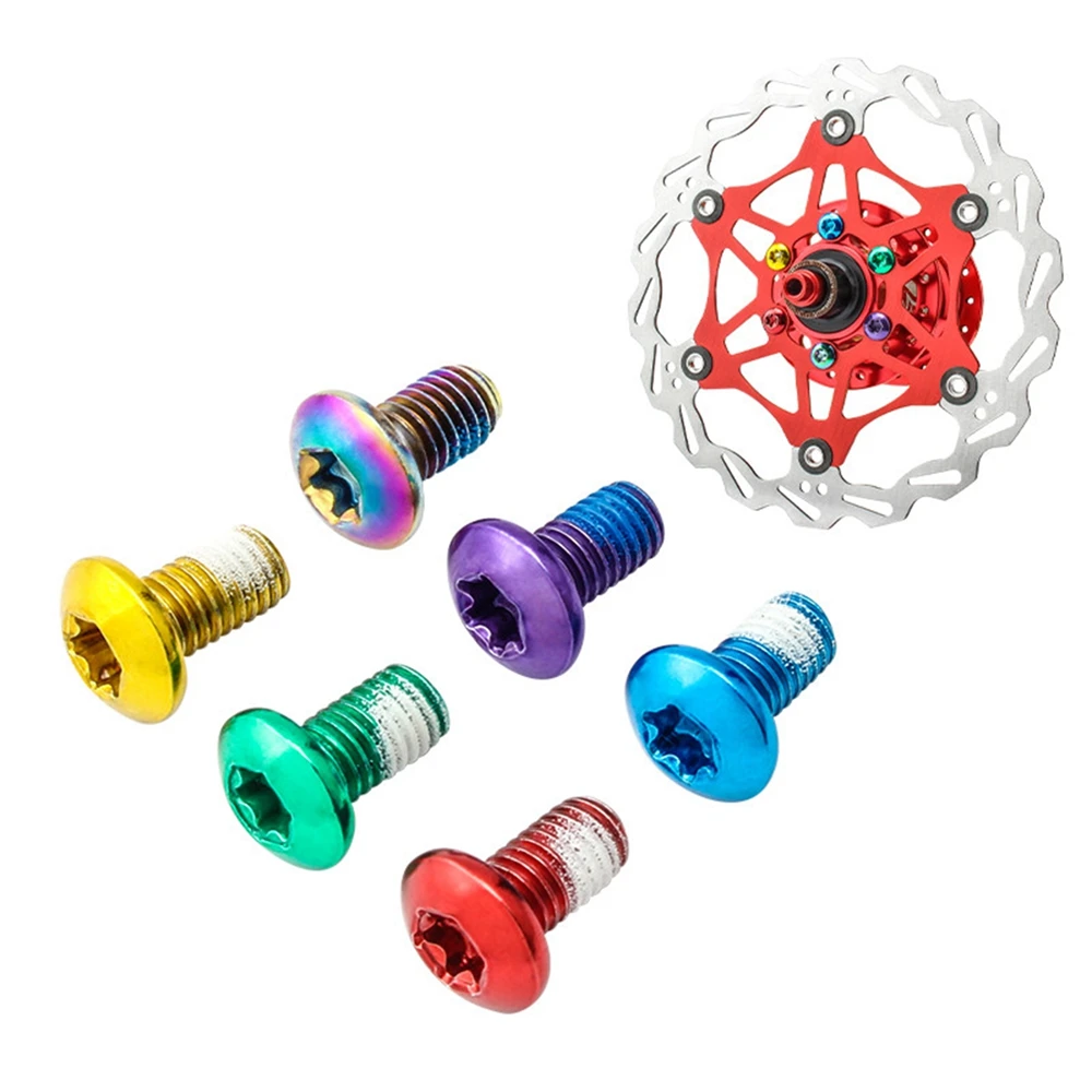 

12 Pcs Bik Bolts M5x10 12mm Screw Bolt for Disc Brake Rotors Bike Road Bike T25 Torx Head Bicycle Bike Disc Repair Tools