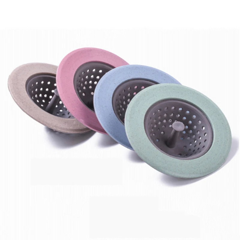 1 шт. Раковина Ситечко Силикона пшеничной соломы Кухня Ванная комната анти