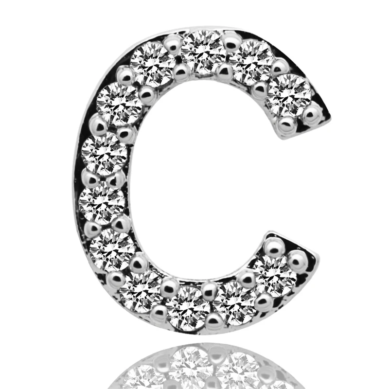 Хип-хоп 26 букв Золотые/серебряные зубы Grillz все Iced Out микро Pave CZ зубные грили с силиконовые Украшения для тела подарок B40