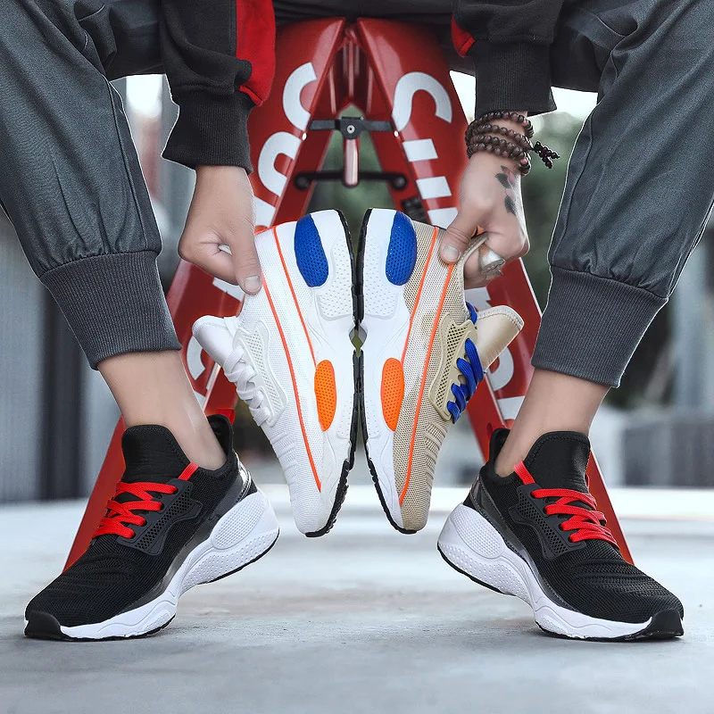 

White Sneakers Men Men Shoes Sneakers Zapatos Casuales Para Hombre Summer Fashion Mesh Casual Sports For Spring Fashionable