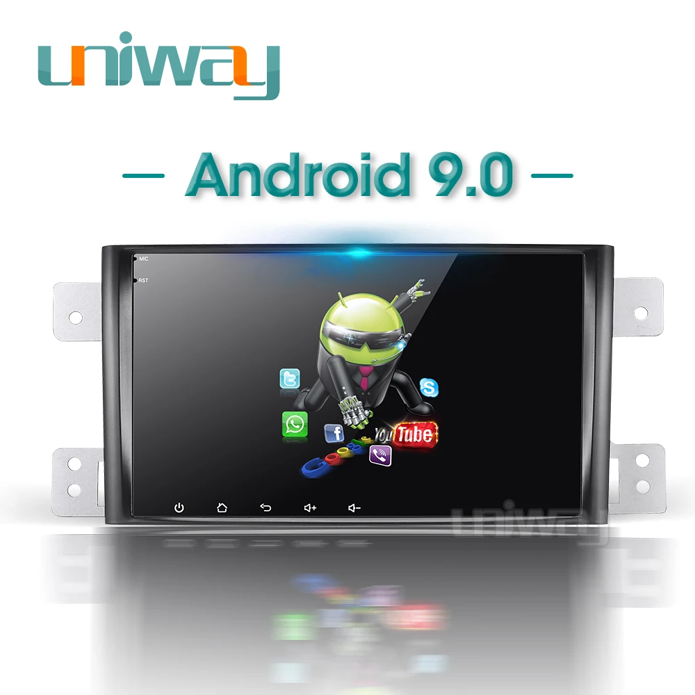 Uniway WT332 android 9 0 автомобильный dvd DSP для suzuki grand 2006-2011 vitara мультимедиа Радио Стерео gps