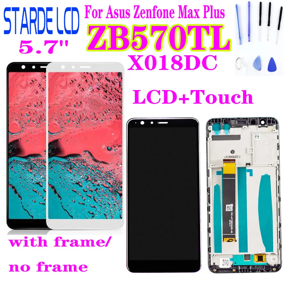 ЖК дисплей для ASUS ZenFone Max Plus M1 ZB570TL X018DC X018D сенсорный экран с дигитайзером сенсорное