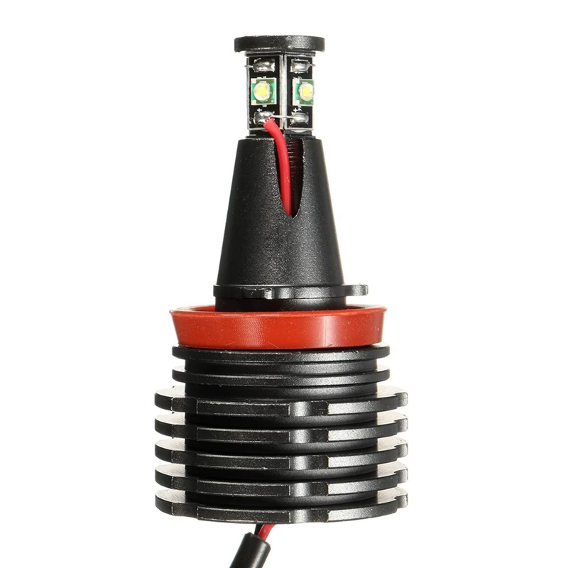 H8 Headlight Bulb 2Pcs 40W 4LED White Angle Eyes LED Marker Ring Light for BMW E60 E63 E64 E70 X5 X6 E82 E87 E89 Z7 E90 | Автомобили и