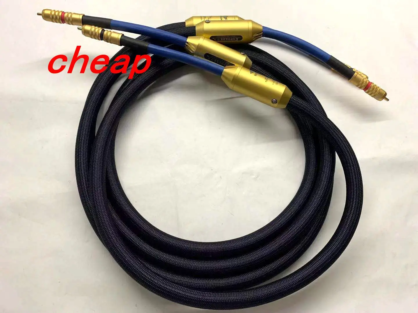 

Free Shipping- High-End pure silver Balanced Interconnect RCA-RCA Audio cable