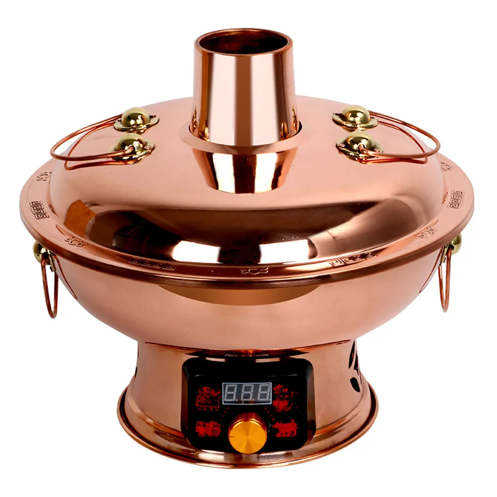 Hot Pot Digital Display Style Mandarin Duck Pot Mandarin Duck Plug-in Household Copper 32cm