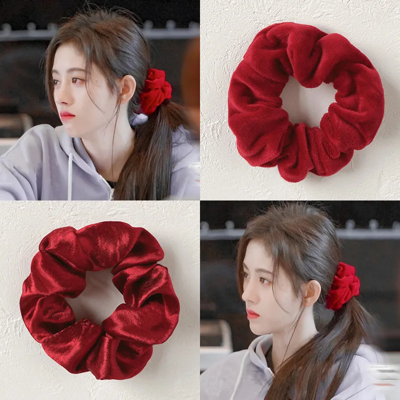 10 шт. женские резинки для волос с принтом |