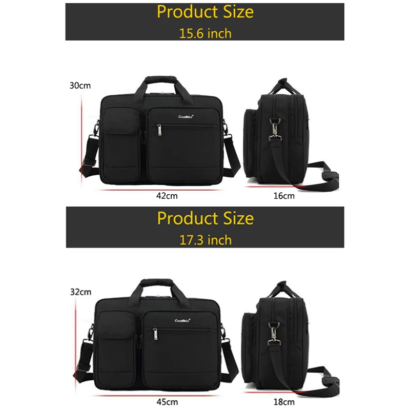 15.6 17‘’ Briefcase Men Waterproof Oxford Handbag Male Large Capacity Laptop Bags Business Office Document Bag Travel bag X698ZC