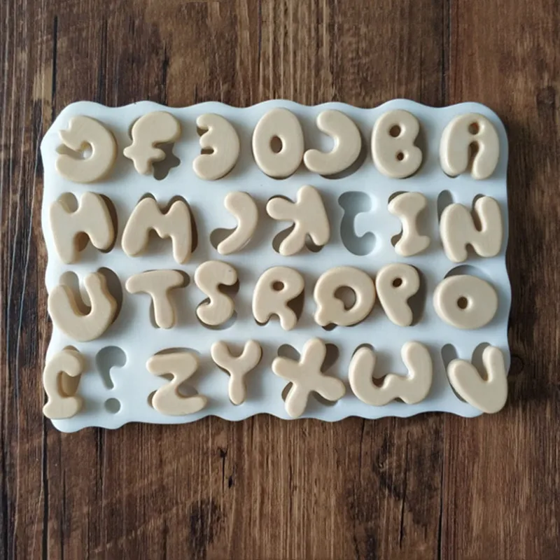 Силиконовая форма буквы 3D инструменты для украшения тортов сделай сам кухонная
