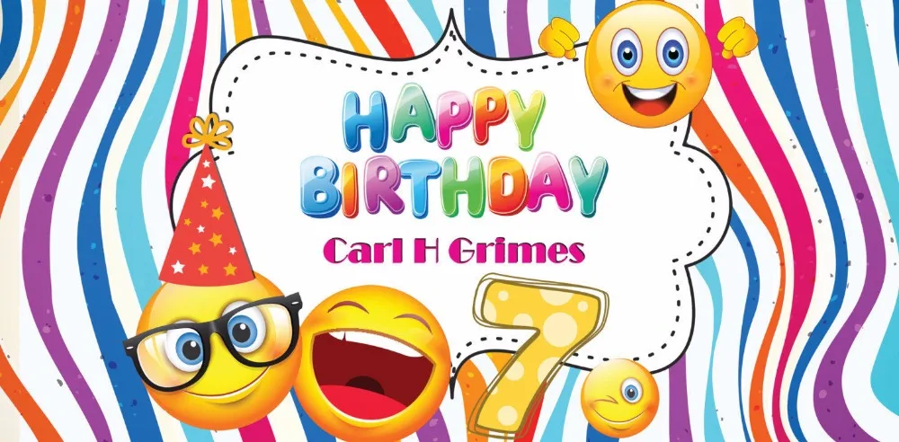 

cartoon happy birthday party baby child photo background photography backdrops quality vinyl