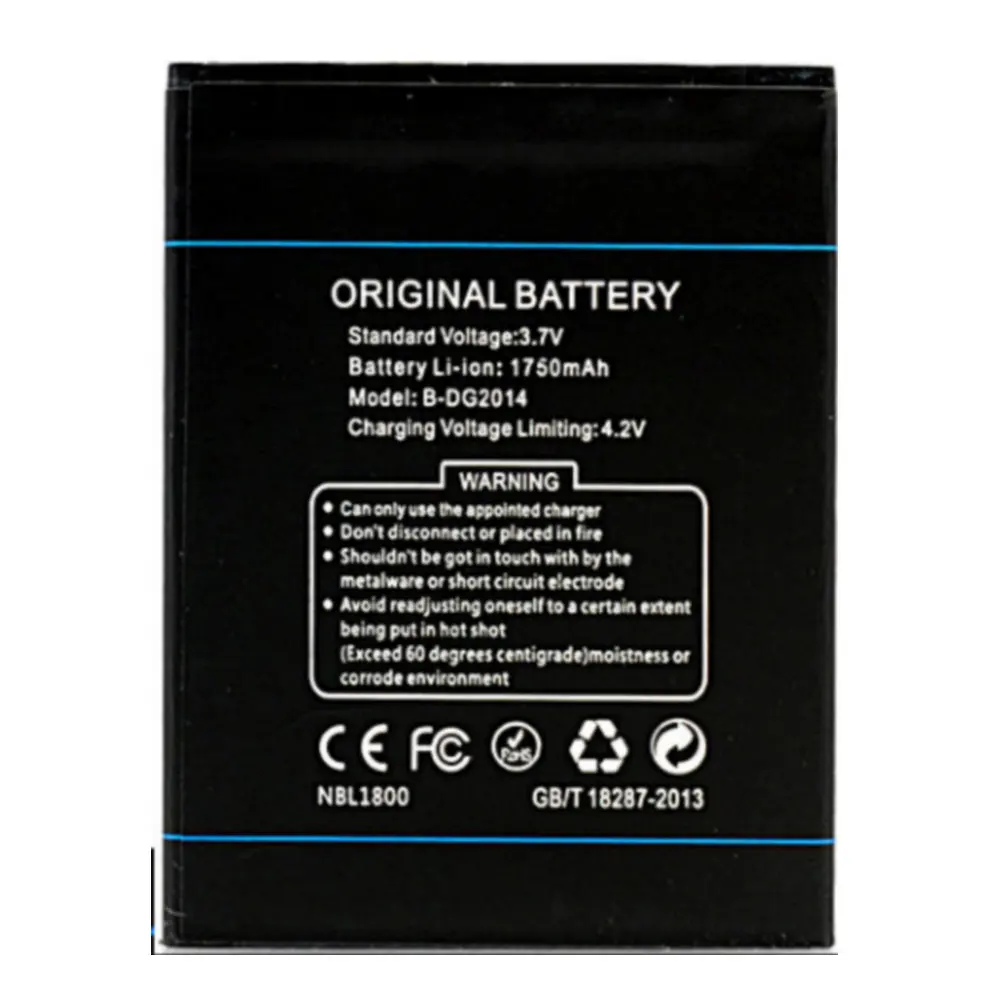 

Li-ion High quality Replacement Battery Authentic profession B-DG2014 For Doogee TURBO DG2014 1750mAh mobile phone