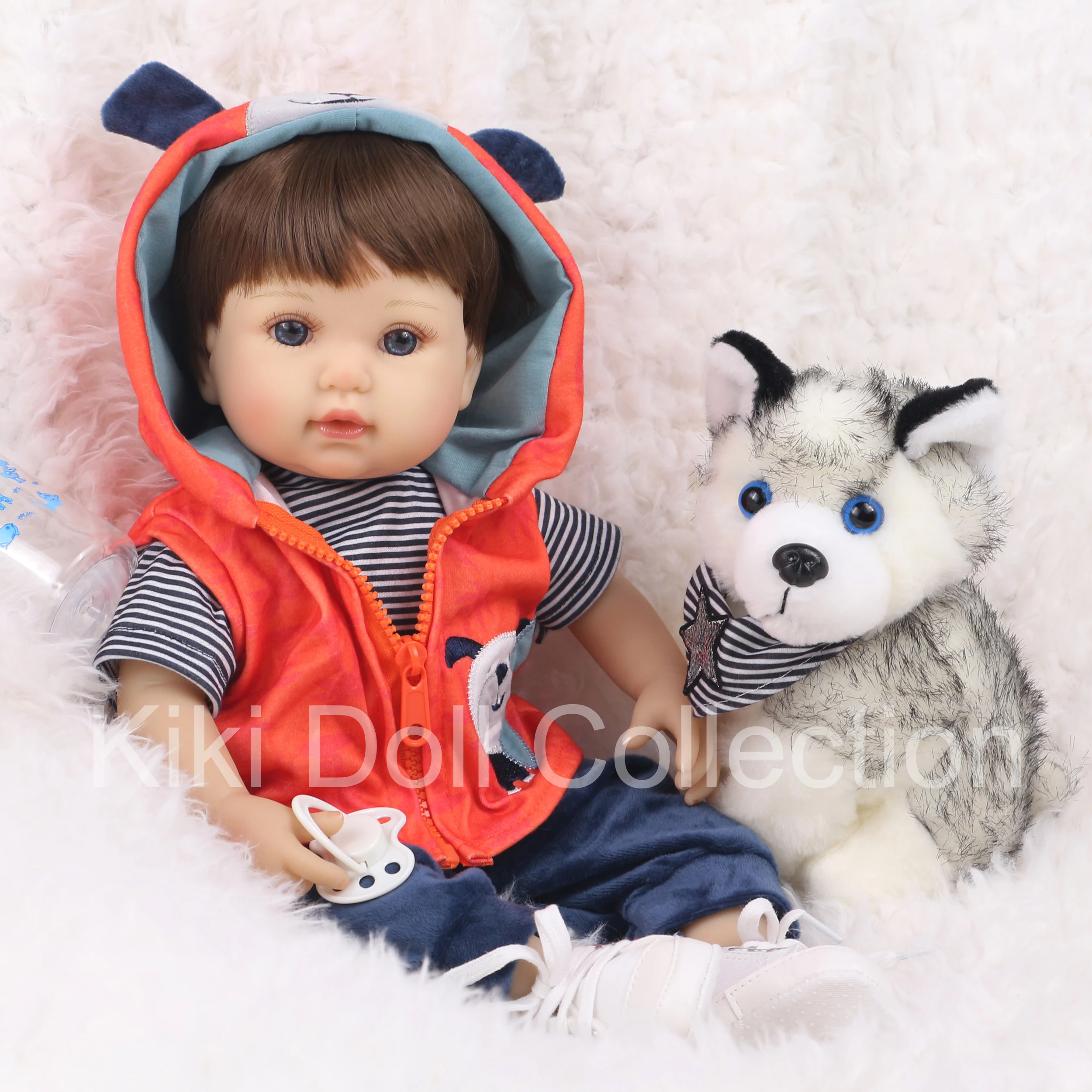 Кукла Кики реборн малыш 46 см Реалистичная кукла 18 дюймов мягкие реалистичные