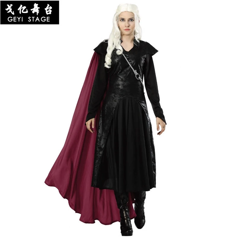 Новинка 2019 костюм для косплея Дейнерис Таргариен из фильма Сезон 8 тренчкот