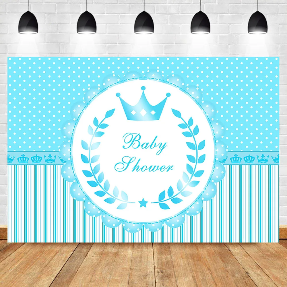 Mocsicka фон для фотографирования новорожденных с изображением короны принца синего