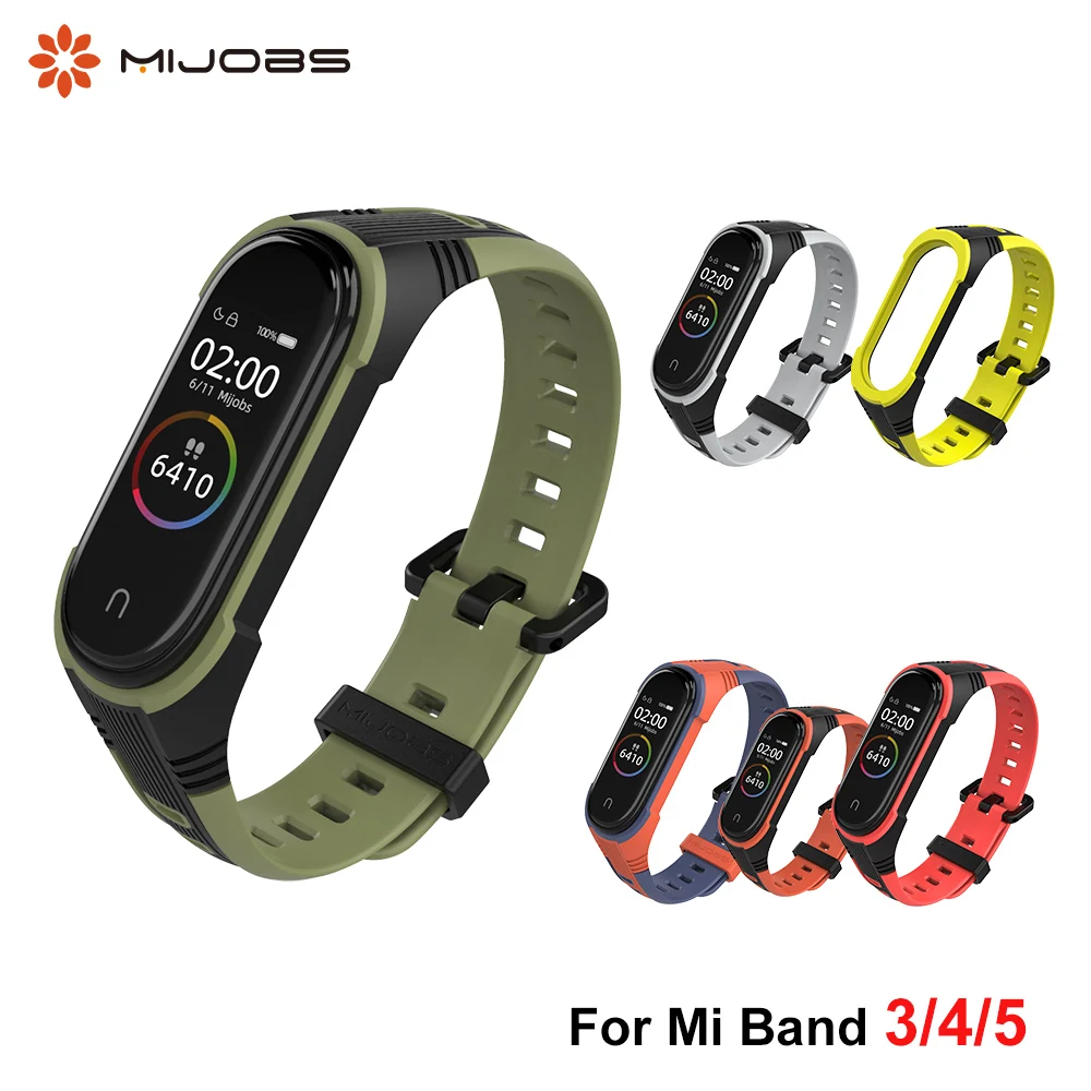 Спортивный ремешок для Mi Band 4 3 силиконовый браслет на запястье Xiaomi 6 браслеты Correa