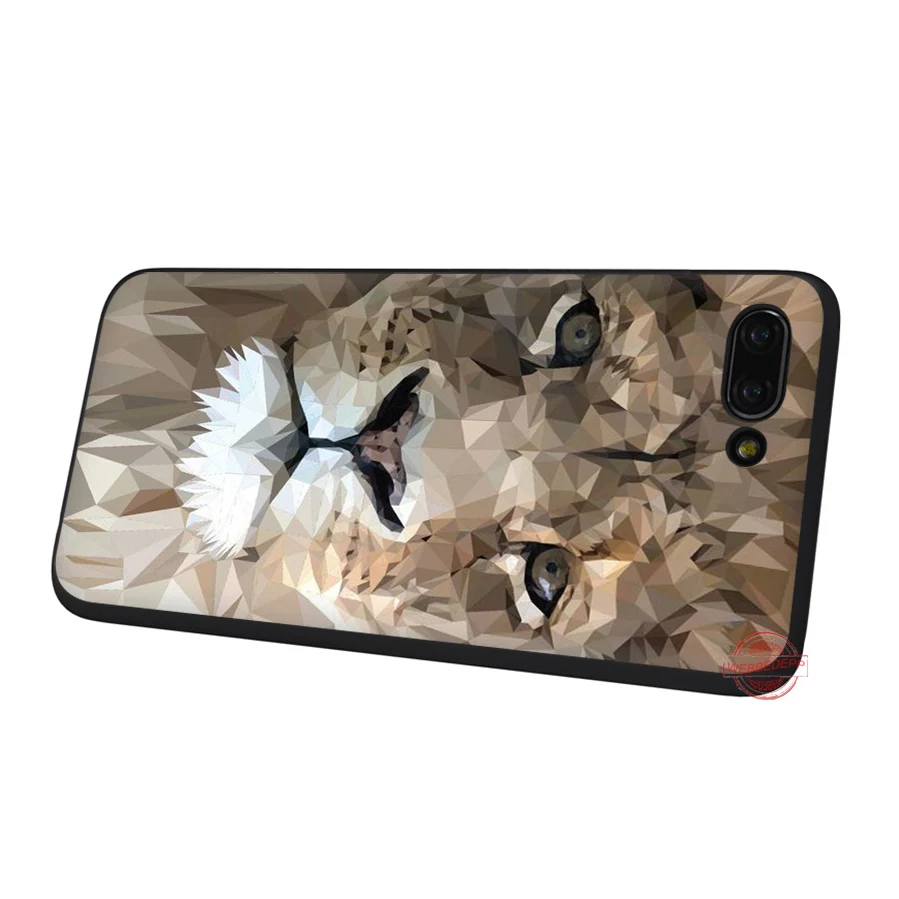 Мягкий чехол WEBBEDEPP Big Lion On Stone snow для Huawei P Smart Z Plus 2018 2019 &amp Y6 Y7 Y9 Prime V20 | Мобильные