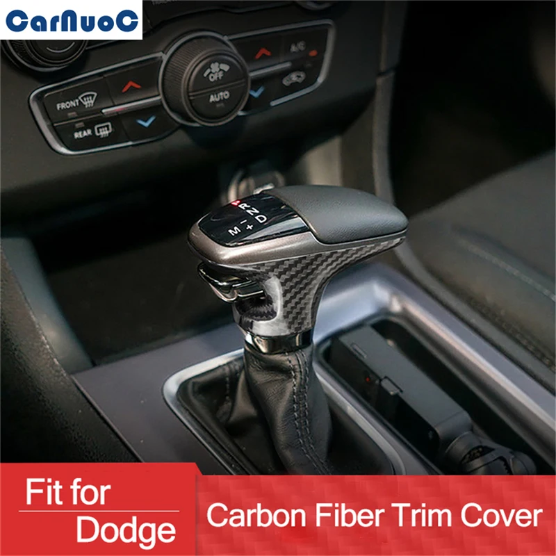 

3 шт./компл. для Dodge Challenger SRT 2015-2020 автомобиля ручка переключения передач из АБС-пластика накладка углерода волокнистая поверхность дарит ощу...