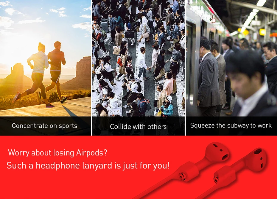 Baseus силиконовый шнурок для Airpods 1 2 ремешок для наушников с шейным ремешком против потери веревки для Air Pods наушники защитные аксессуары
