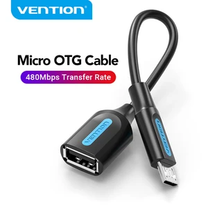 Vention Micro USB OTG кабель Micro USB папа-USB мама Кабель-адаптер для Samsung S6 Xiaomi Android Phone USB 2,0 OTG адаптер