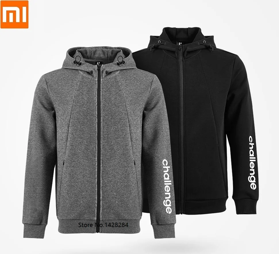 Xiaomi ULEEMARK, мужской спортивный кардиган, толстовка с капюшоном, Осенний принт, длинный рукав, Повседневная модная мужская хлопковая спортивная куртка, пальто