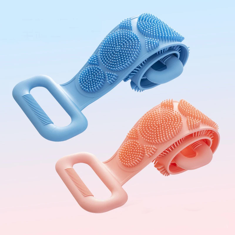 

New Magic Silicone Brushes Bath Towels Body Brush Bath Belt Exfoliating Back Brush Belt Wash Skin Household Clean Shower Brushes