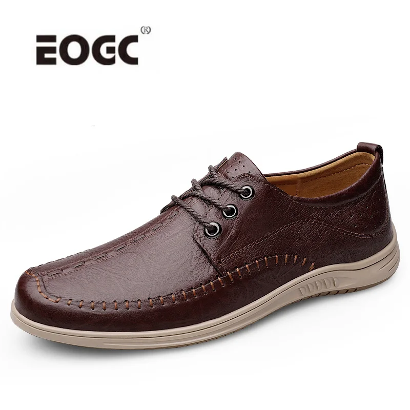 

Natural Leather Casual Men Shoes Soft Wear-Resistant Shoes Flats Non-slip Resistent Walking Shoes Men Zapatos Hombre