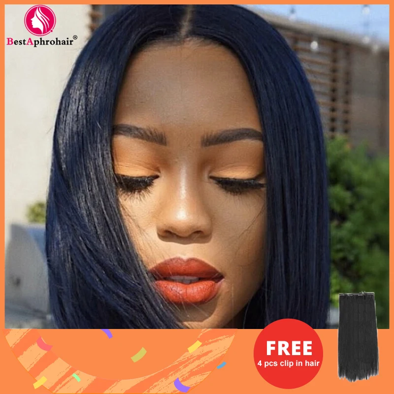 Парики с коротким Бобом прямые парики из человеческих волос косточками для