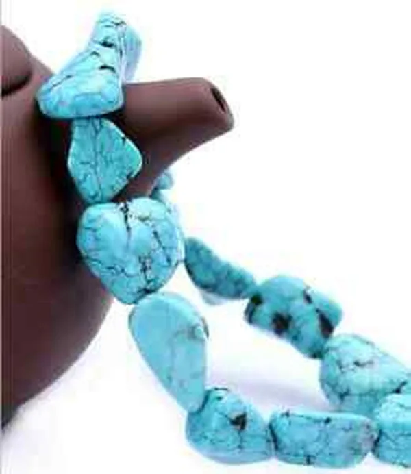 

Fashion natural 10x14MM Turkey turquoise bracelet 7.5 ''
