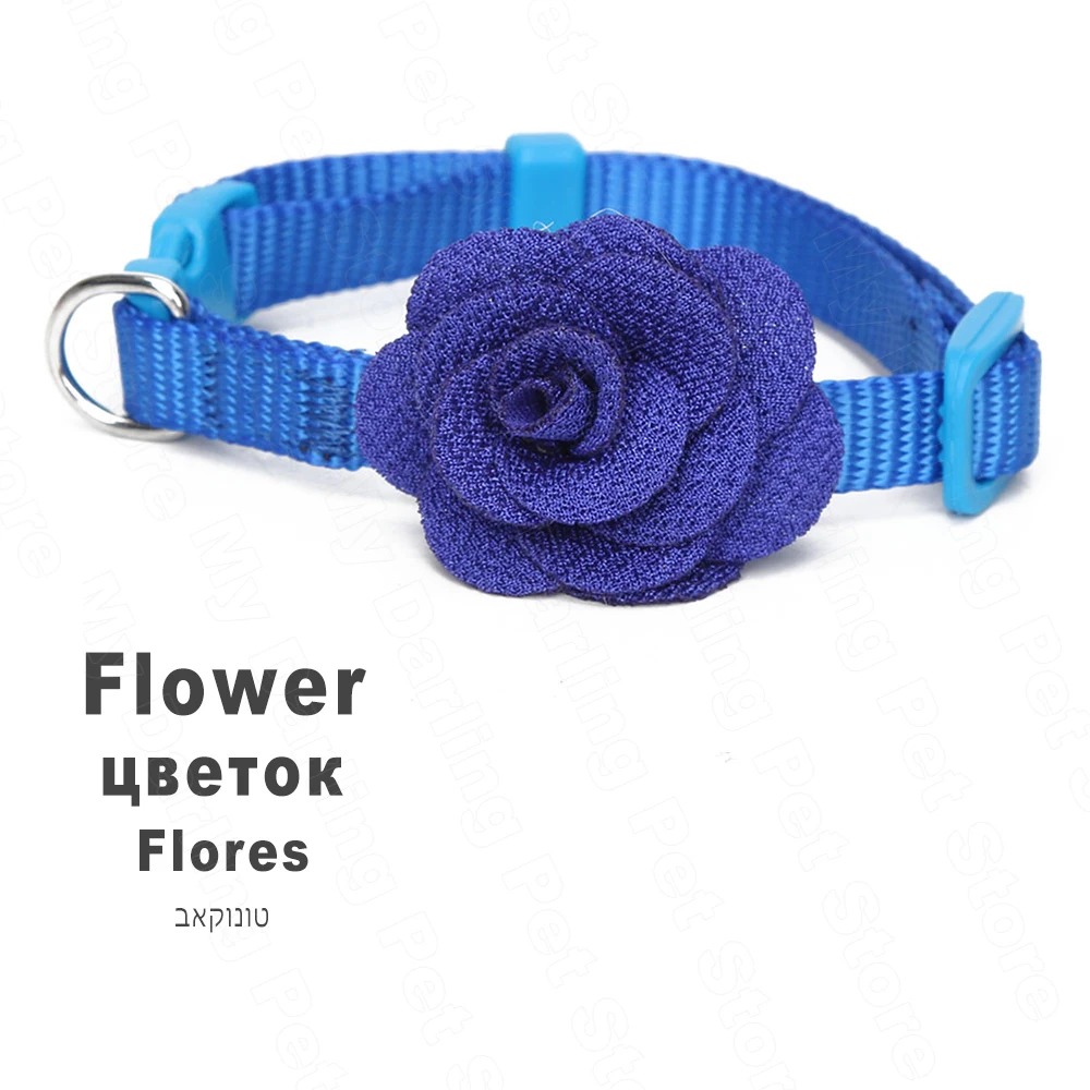 Воротник для кошек розовый воротник нейлоновый милое ожерелье домашних животных