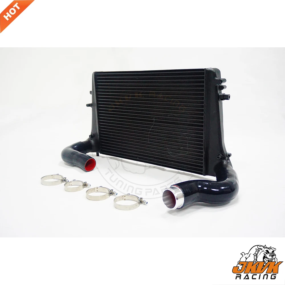 Комплект интеркулера JKVK RACING с передним креплением версия 2 для Go lf Mk5 Mk6 Fsi Tsi A3 S3 B6 B7