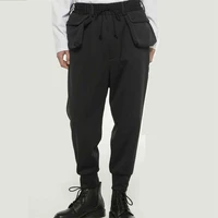 mens new singer stage wind men leisure autumn and winter yamamoto wind lovers with a multi single stereo bag dark pants