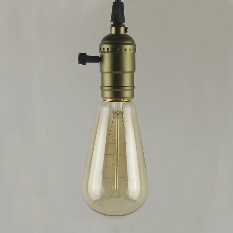 1 шт. классические ретро Эдисон E27 ламповый патрон Винтаж Edison светильник