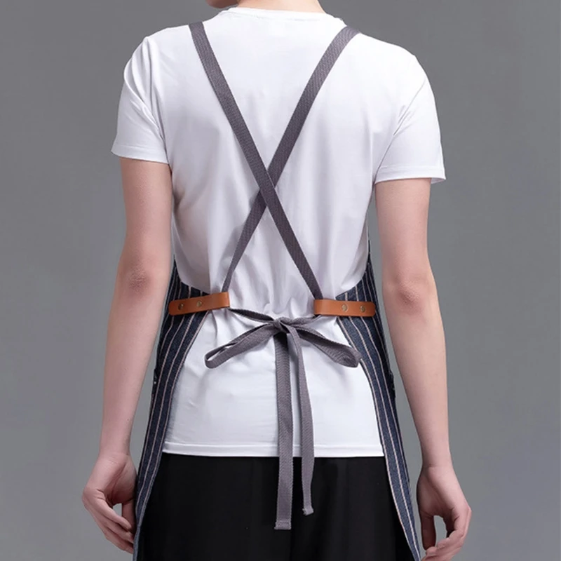 Фартук шеф-повара T5EF набор шляп Кухонный для взрослых с карманами Регулируемая