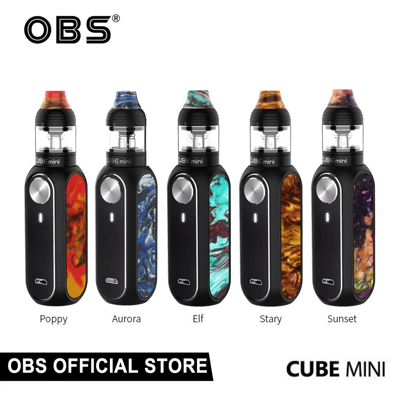 Новейший оригинальный obs Cube Mini 1500 мАч батарея 2 мл/3 мл бак 0 96 дюйма светодиодный