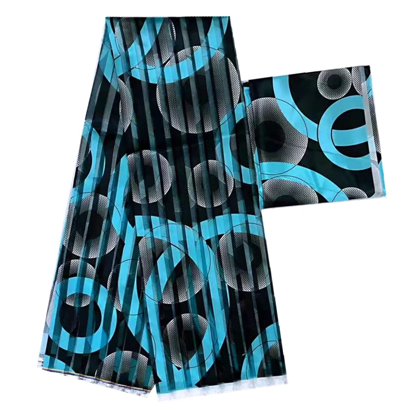 Новинка 2019 высококачественная ткань с Африканским принтом атласная шелковая