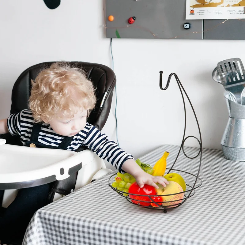 Креативная Милая 2 в 1 вешалка для бананов железная корзина хранения фруктовых