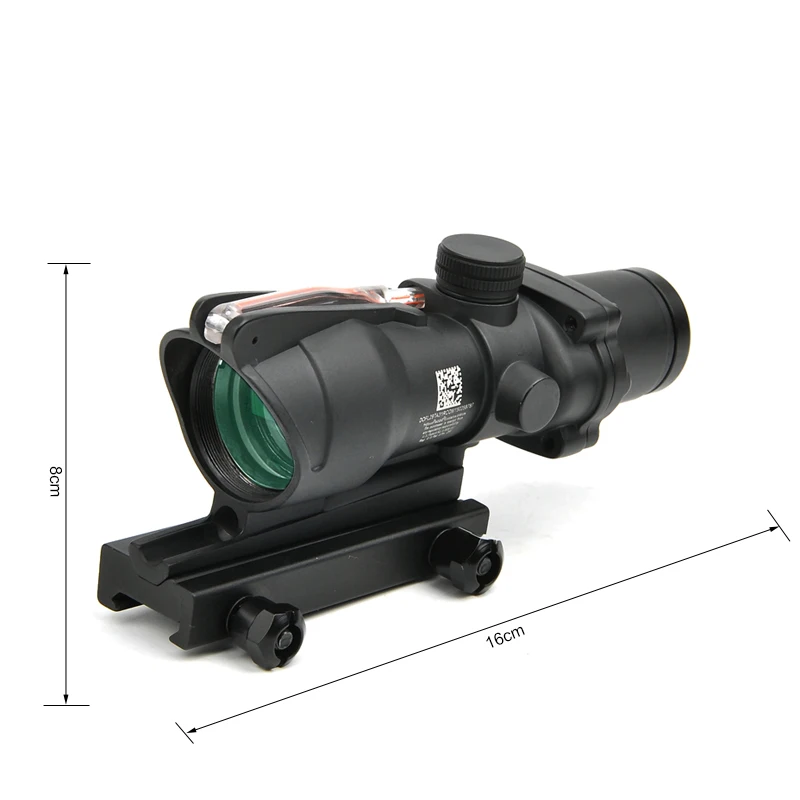 ACOG 4X32 настоящий волоконный оптика красный освещенный точечный элемент шеврон