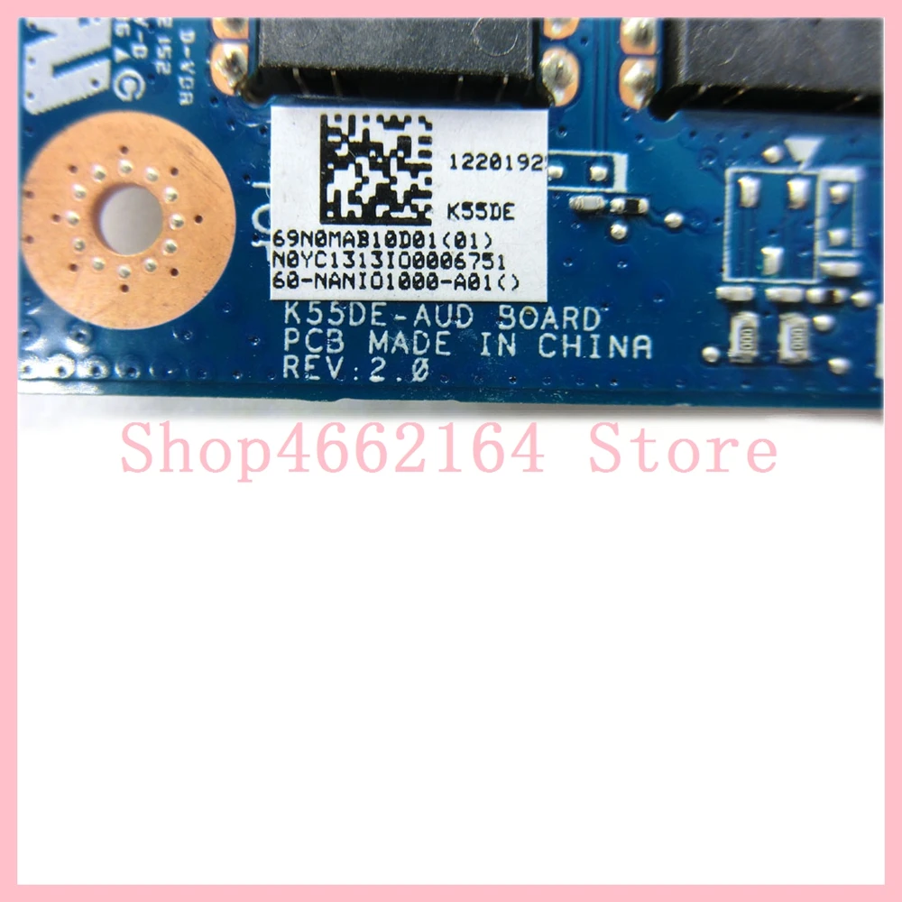 Плата ввода вывода K55DE для ноутбука ASUS K55D K55N K55DR двойной аудиопорт USB карта плата