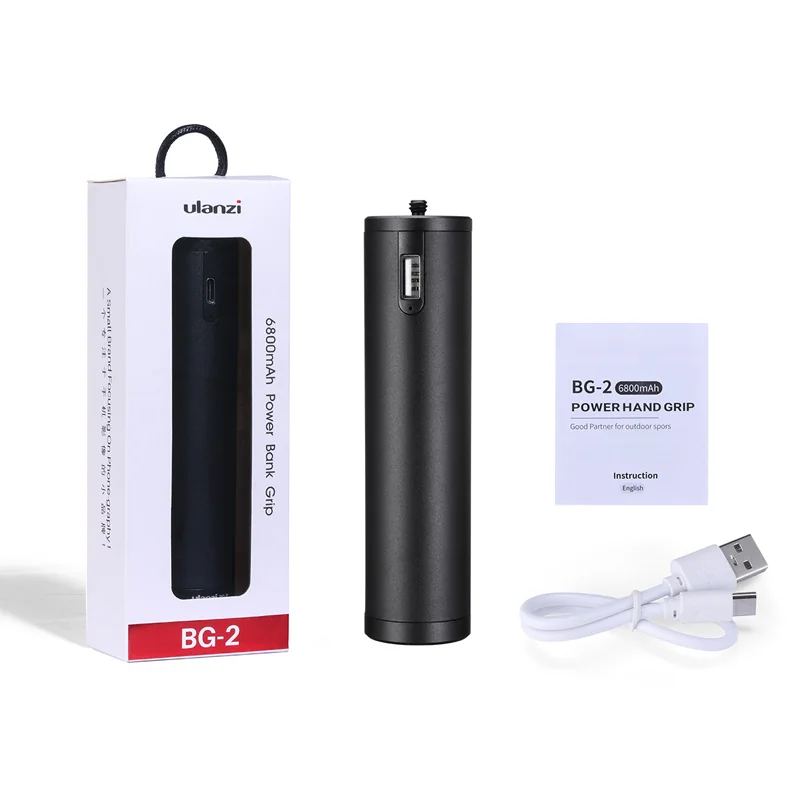 Ulanzi BG 2 6800 мАч блок питания ручка для камеры Gopro 7 6 5 Osmo Action Pocket универсальный