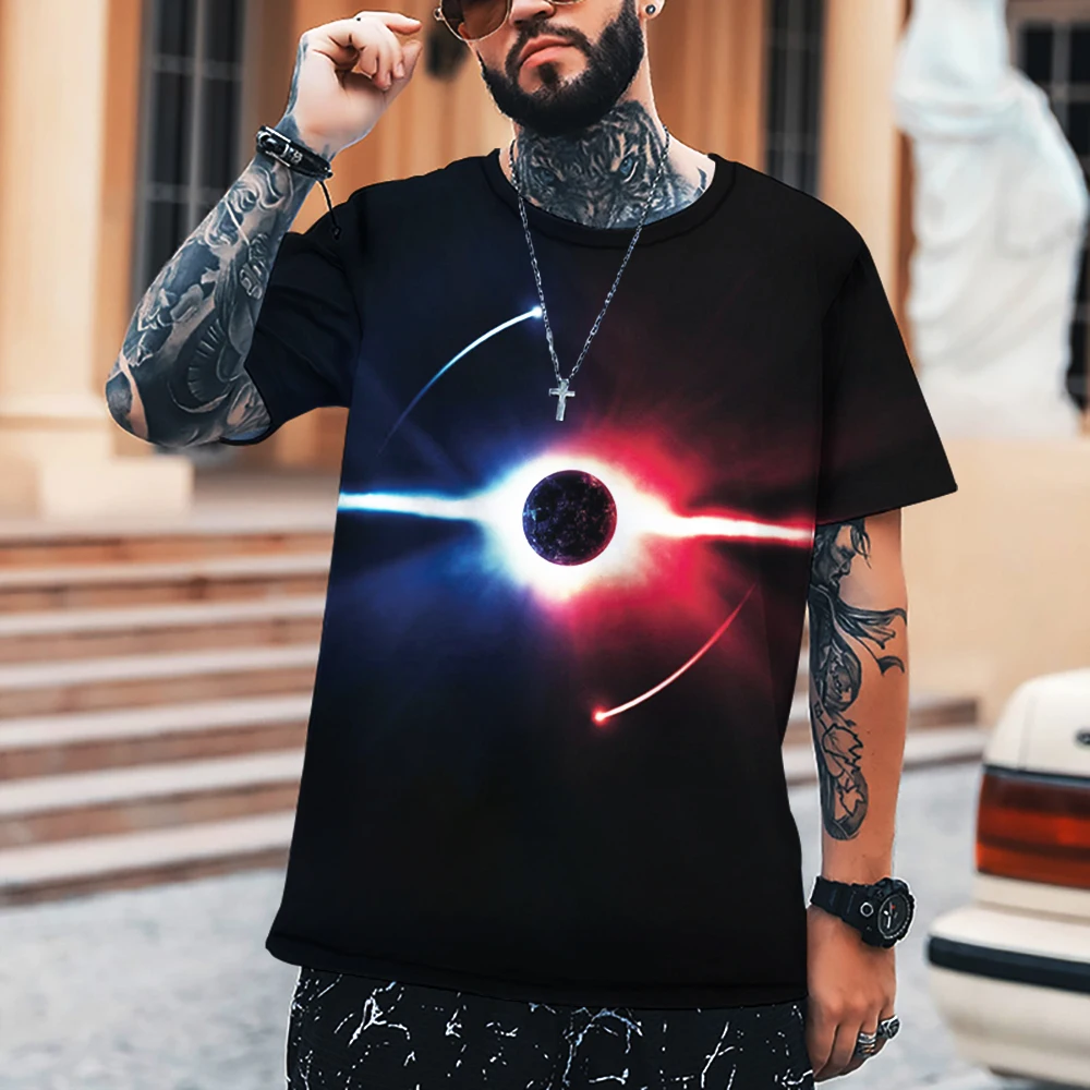 

3d T-Shirt Aurora Sky Graffiti Men Women Children Clothing Short Sleeve Cool Tees Fashion Casual Summer Boy Girl Kids Streetwear