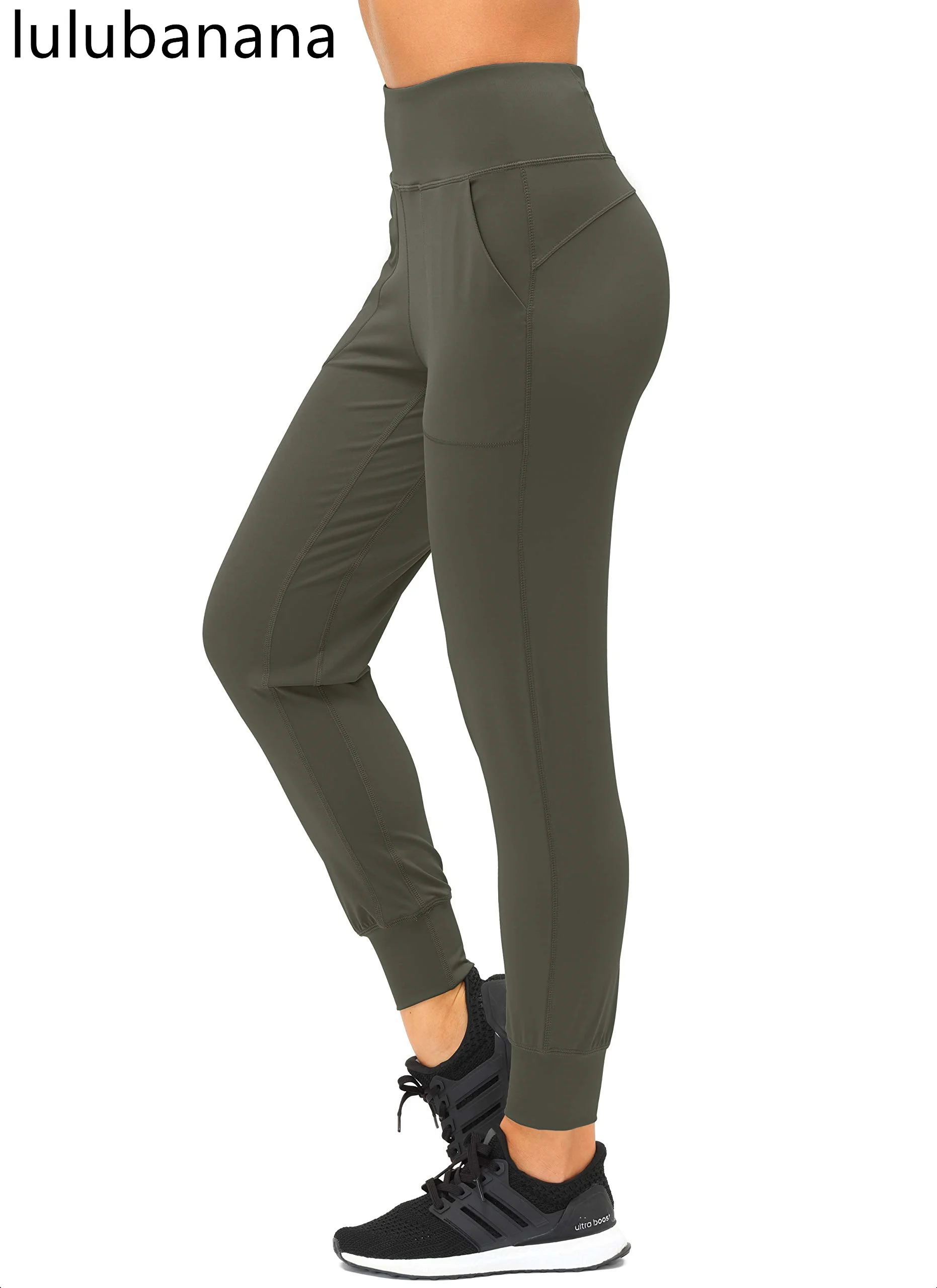 Lulubanana Women’s Joggers with Phone Pockets High Waist Athletic Workout Yoga Tapered Lounge Pants Joggers for Women