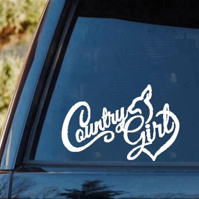 Кантри девушка олень дом стена Стекло окно наклейка Блокнот Наклейка Автомобиль