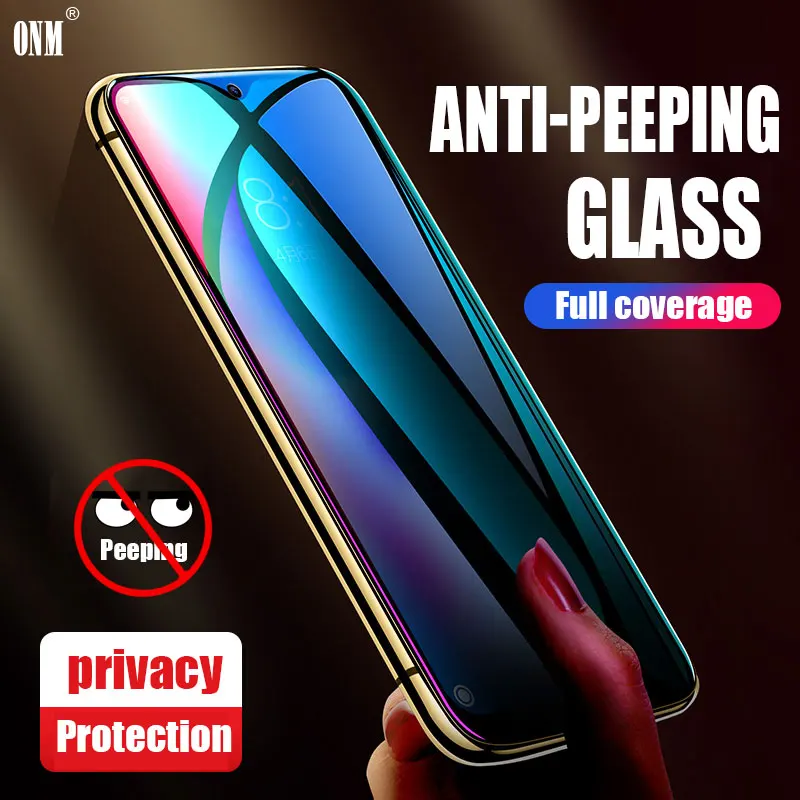 Антишпионское закаленное стекло для Oppo Reno 10x zoom полное покрытие экрана протектор