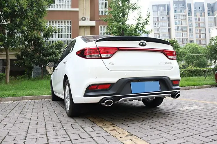 Диффузор для заднего бампера Kia RIO K2 2017 2019 фотоаксессуары материал из АБС пластика